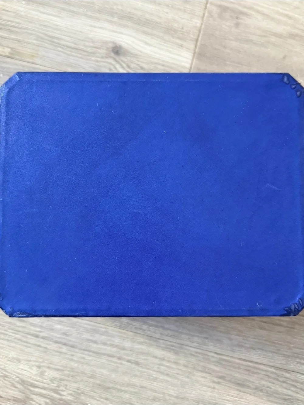 GĒRALD GENTA Blue/Cream Watch Box + Outer Box 7.60x6x3.60 inches
